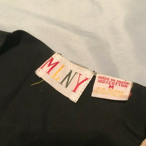 Christmas Snowman Santa Star Vest Vintage MNLY Beige Tan Claus EUC M - Picture 9 of 12